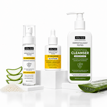 Alba Solé Skincare Essentials – Cleanser, Toner & Face Serum
