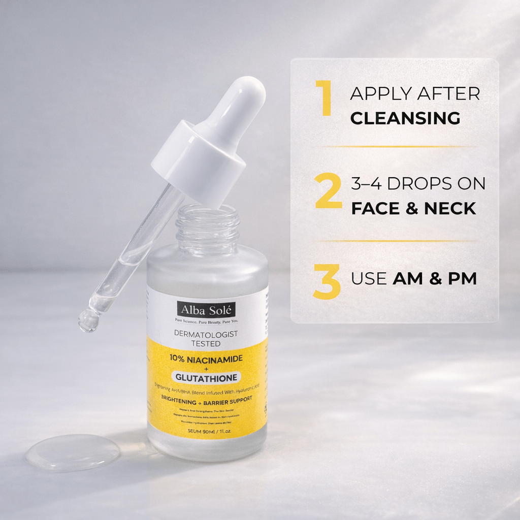 Alba Solé 10% Niacinamide + Glutathione Serum 30ml - Alba Sole