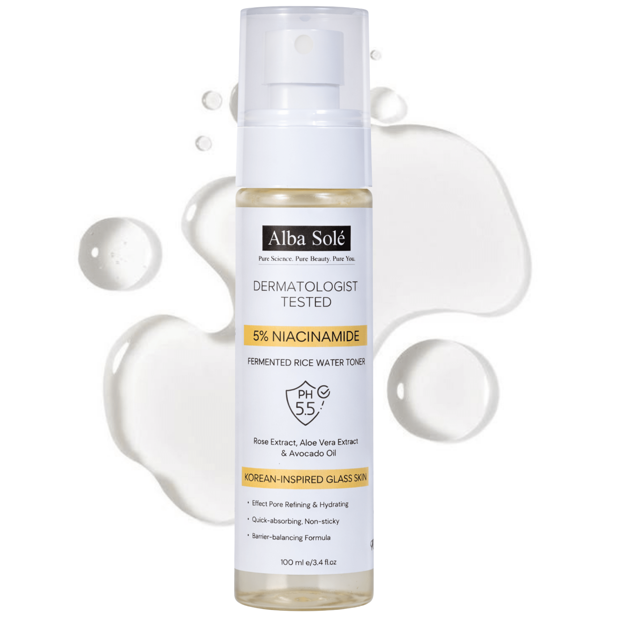 Alba Solé RICE - NIA Brightening Toner 100ml - Alba Sole