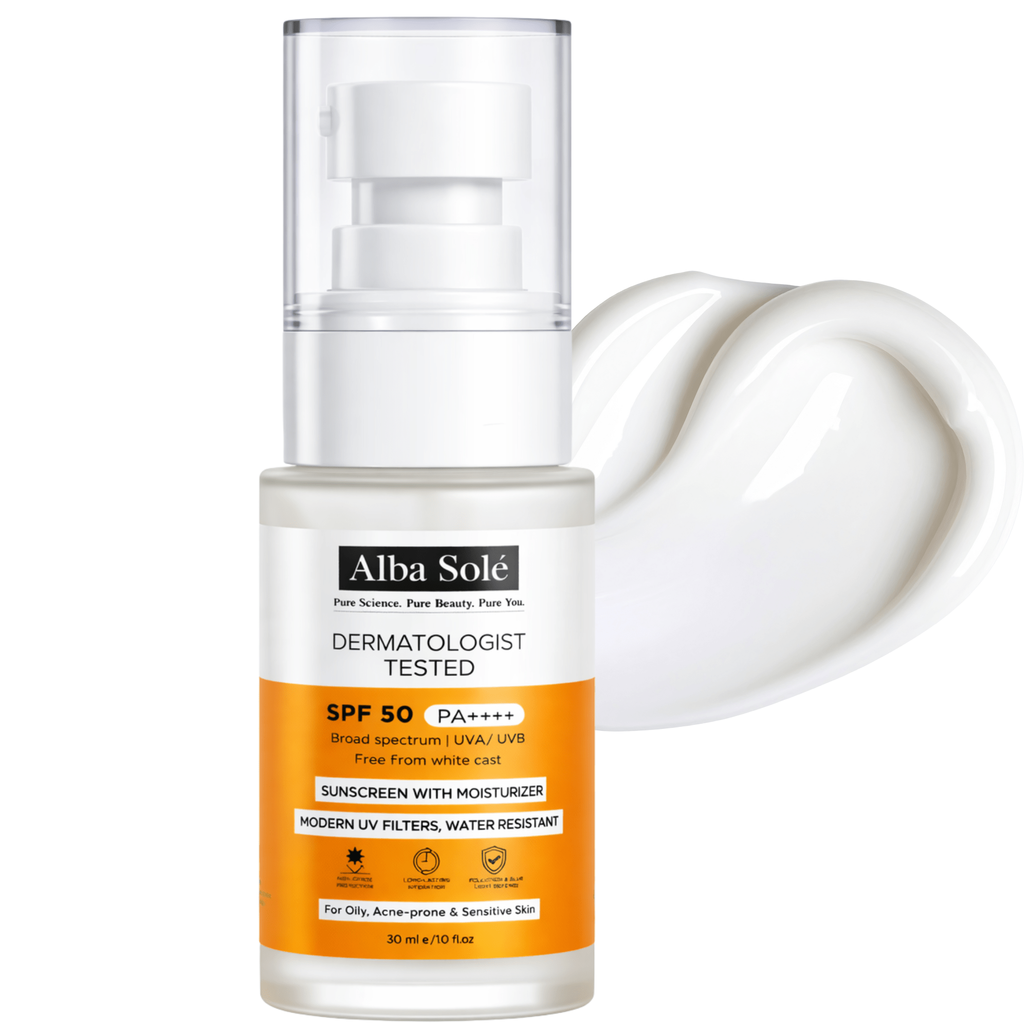 Alba Solé SPF 50 PA++++ Moisturizing Sunscreen 30 ML - Alba Sole